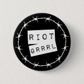 Riot Grrrl Grunge Button Badge (Vorderseite)