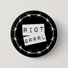 Riot Grrrl Grunge Button Badge