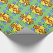 Riot Kapow Cartoon Explosion Geschenkpapier (Ecke)