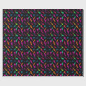 Riot Patterns: Rohenergie - Punk-Neon Geschenkpapier (Flach)