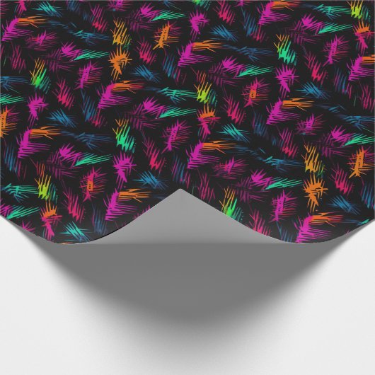 Riot Patterns: Rohenergie - Punk-Neon Geschenkpapier (Ecke)