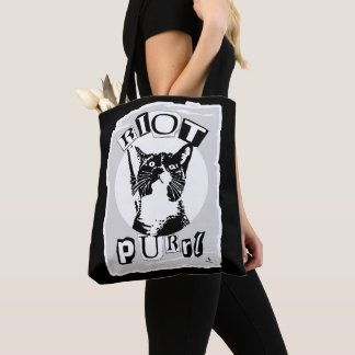 Riot Purrul Mädchen Epische Punk-Vibes Cool Cat De Tasche