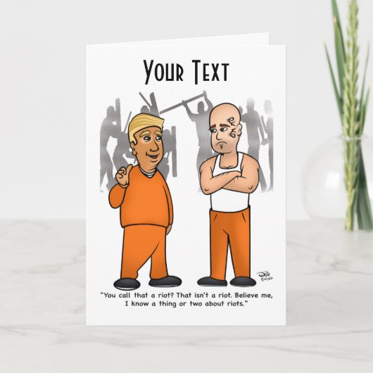 Riot Trumper Faltenkarte Karte (Vorderseite)