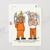 Riot Trumper Postcard Postkarte (Vorne/Hinten)