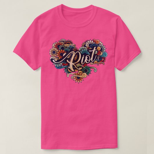Riot VIGNETTE VINTAG FARBE T-Shirt (Design vorne)