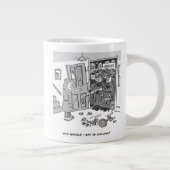 Riotpolizei stürmt ein Grundstück - Lustiges Poliz Jumbo-Tasse (Rechts)