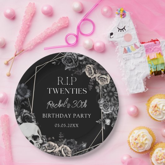 RIP 20 30. Geburtstag Papier Teller (Party)
