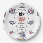 RIP 20. 30. Geburtstag Papier Teller (Vorderseite)