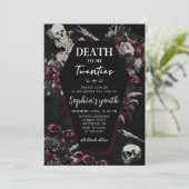 RIP 20 30. Geburtstag Tod meiner Jugend Einladung (Stehend Vorderseite)