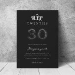 RIP 20 Black Balloons 30. Geburtstag Party Einladung<br><div class="desc">Genießen Sie das 30. Geburtstag Party mit dieser coolen Einladung mit schwarzem Hintergrund,  Ballons und Ihrem eigenen Text. Fügen Sie einfach Ihre eigenen Daten hinzu,  indem Sie auf die Option "Personalisieren" klicken.</div>