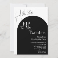 RIP 20 Hallo 30 Party 30
