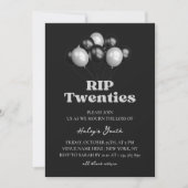 RIP 20 s 20er Jahre Beerdigung Elegant 30. Geburts Einladung (Vorderseite)