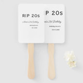 RIP 20 s 21. Geburtstag, einfaches Mindestfrühstüc Fächer (Vorne und Hinten)
