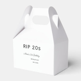 RIP 20 s 21. Geburtstag, einfaches Mindestfrühstüc Geschenkschachtel