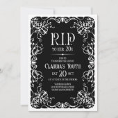 RIP 20 s 30 40 Geburtstag Einladung (Vorderseite)