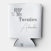 RIP 20 s 30. Geburtstag Party Minimal Dosenkühler (Vorderseite)