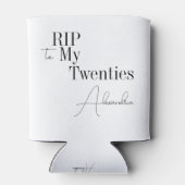 RIP 20 s 30. Geburtstag Party Minimal Dosenkühler (Rückseite)