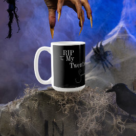 RIP 20 Schwarz-weiß 30. Geburtstag Kaffeetasse