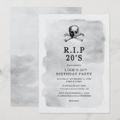 RIP 20er Einladung (Vorne/Hinten)