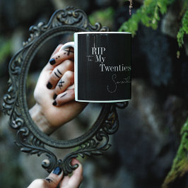 RIP 20er Jahre Schwarz und Weiß 30. Geburtstag Kaffeetasse