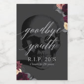 RIP 20er Mini Wein Flasche Set Weinetikett (Einzelnes Label)