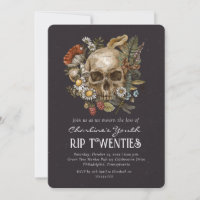 RIP 20er-Schädel Floral 30. Geburtstag Party