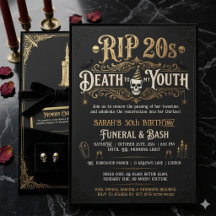 RIP 20er - Tod meiner Jugend - 30. Geburtstagsbegr