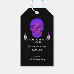 RIP 20er Zwanziger Lila Totenkopf Gothic 30. Gebur Geschenkanhänger