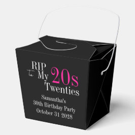 RIP 20s 30th Birthday Party Black Pink Geschenkschachtel