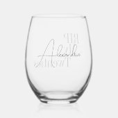 RIP 20s 30th Birthday Party Favor Weinglas Ohne Stiel (Rückseite)