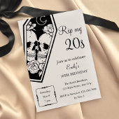 RIP 20s Gothic 30th Birthday Einladung