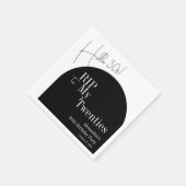 RIP 20s Hello 30s 30th birthday party Serviette (Ecke)