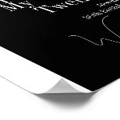 RIP 20s Hello 30s 30th birthday party Welcome Poster (Ecke)