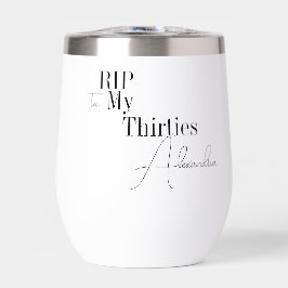 RIP 30s Party 40th Birthday Black and White