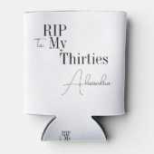 RIP 30s Party 40th Birthday Black and White Dosenkühler (Vorderseite)