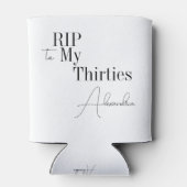 RIP 30s Party 40th Birthday Black and White Dosenkühler (Rückseite)