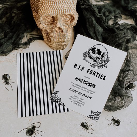 RIP 45 50. Geburtstag Einladung