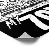 RIP 70er lustiger Grabstein-Zitat Siebziger Geburt Poster (Ecke)