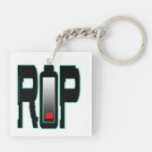 RIP Akku Akryllischer Schlüsselanhänger (Rückseite)