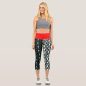 RIP-Akku Hoch gewellte Yoga-Capris Capri Leggings (Vorderseite)