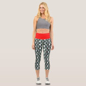RIP-Akku Hoch gewellte Yoga-Capris Capri Leggings (Vorderseite)