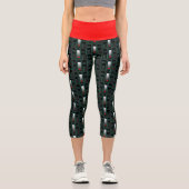 RIP-Akku Hoch gewellte Yoga-Capris Capri Leggings (Vorderseite)