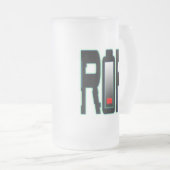 RIP Akku Mattiert Glass Tasse (VorderseiteRechts)
