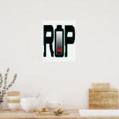 RIP-Akku-Plakat Poster (Küche)