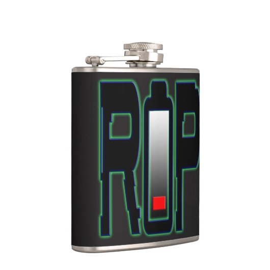 RIP-Akku Vinyl-Wrap-Flasche Flachmann (Rechts)