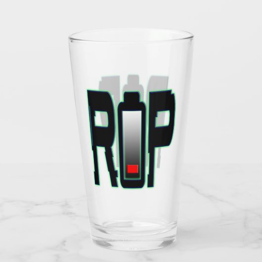 RIP-Batterieglasche-Cup Glas (Rückseite)