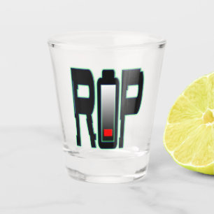 RIP-Batterieladeglas Schnapsglas