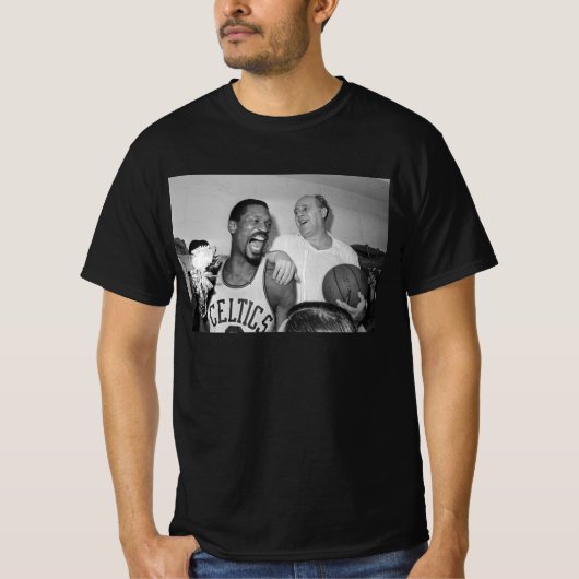 Rip Bill Russell Erinnerungen Basketball T-Shirt (Vorderseite)