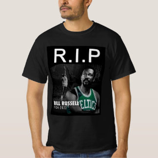 Rip Bill Russell Erinnerungen T-Shirt