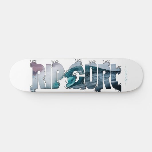 Rip Curl Splash Surf's Up Script Slogan Skateboard (Horizontal)